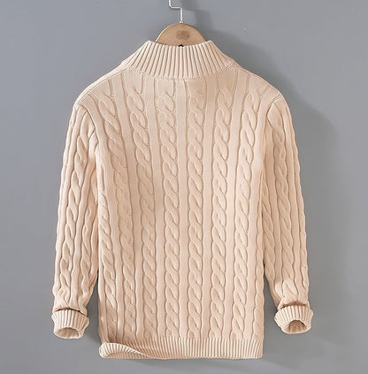 Anthony - Pullover torciglione mezza zip