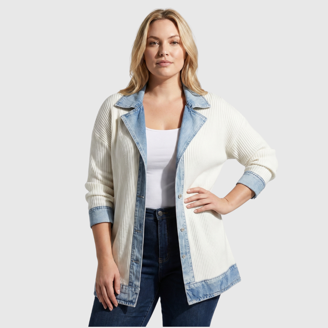 Noa - Chaqueta combinada de estilo vaquero