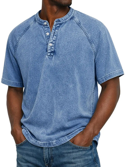 Cazel - Camisa vintage con botones para hombre