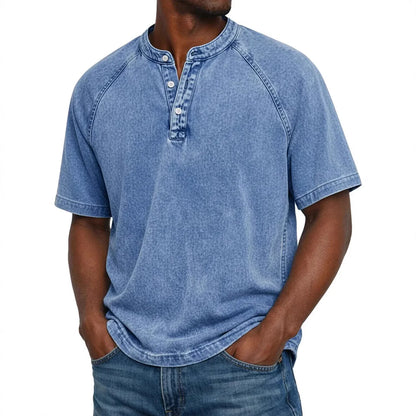 Cazel - Camisa vintage con botones para hombre