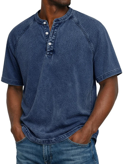 Cazel - Camisa vintage con botones para hombre