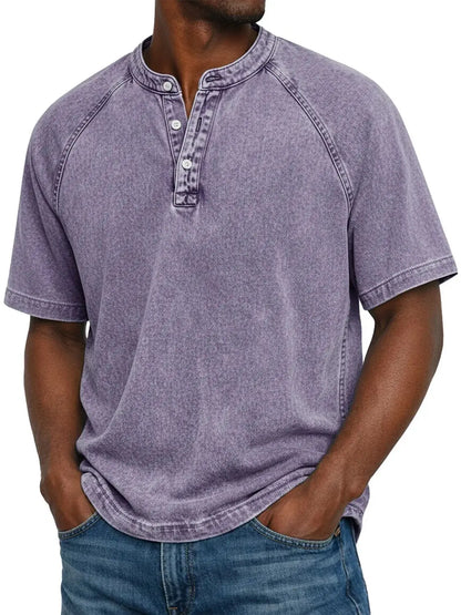 Cazel - Camisa vintage con botones para hombre