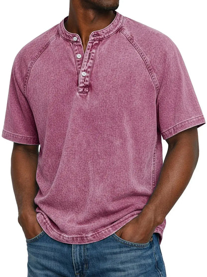 Cazel - Camisa vintage con botones para hombre