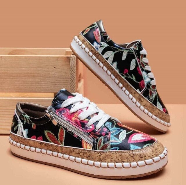 FLORIANA - Zapatillas ortopédicas con Unico Design vintage di Fiori