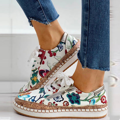 FLORIANA - Zapatillas ortopédicas con Unico Design vintage di Fiori