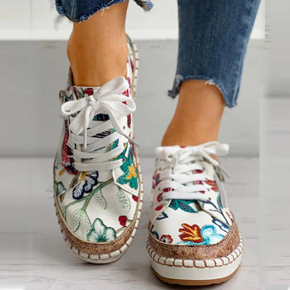 FLORIANA - Zapatillas ortopédicas con Unico Design vintage di Fiori