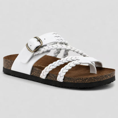 Hailey - Sandalias de Cuero Trenzado