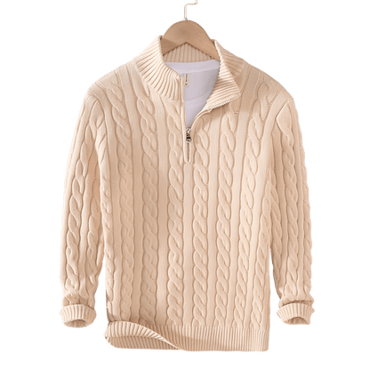 Anthony - Pullover torciglione mezza zip