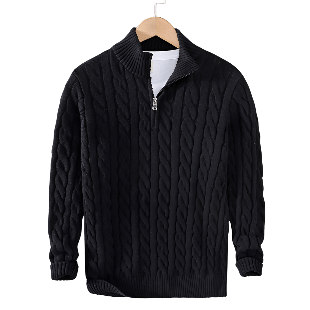 Anthony - Pullover torciglione mezza zip