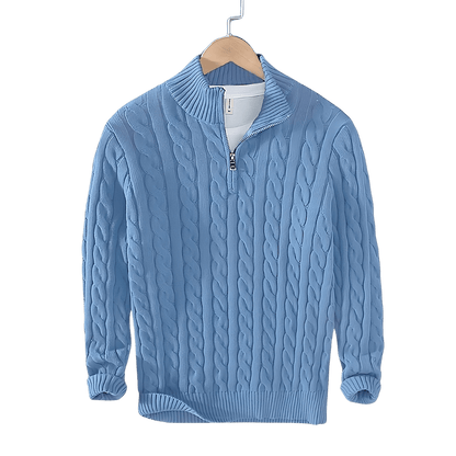 Anthony - Pullover torciglione mezza zip