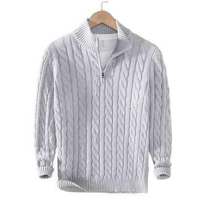 Anthony - Pullover torciglione mezza zip
