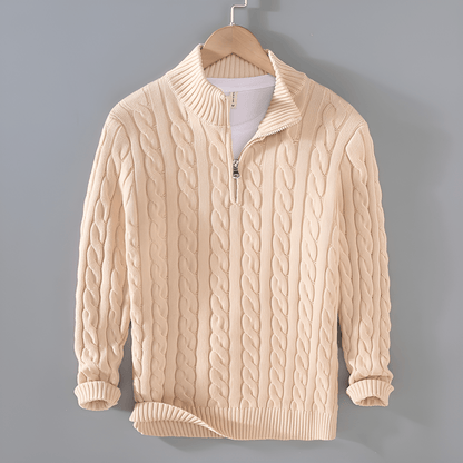 Anthony - Pullover torciglione mezza zip
