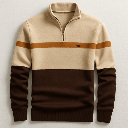 Lorenzo - Maglione de Mezza Zip clásico
