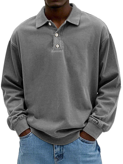 Lenoir - Polo vintage de manga larga