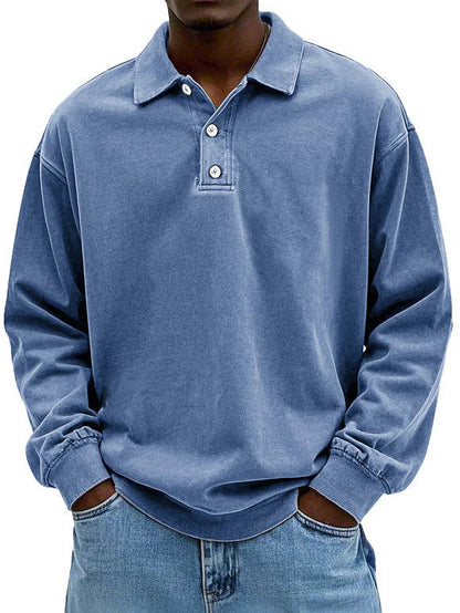 Lenoir - Polo vintage de manga larga