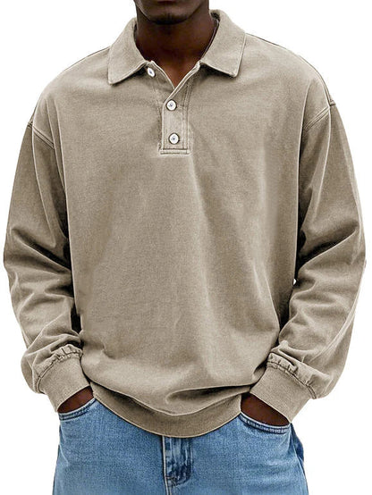 Lenoir - Polo vintage de manga larga