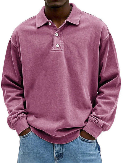 Lenoir - Polo vintage de manga larga