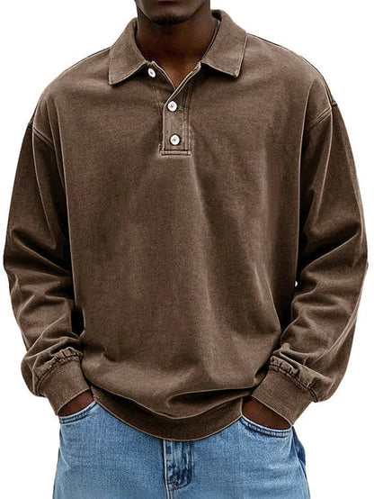 Lenoir - Polo vintage de manga larga