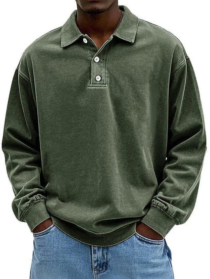 Lenoir - Polo vintage de manga larga