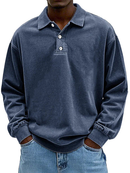 Lenoir - Polo vintage de manga larga