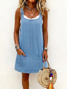 Lisa - Vestido vaquero con bolsillos