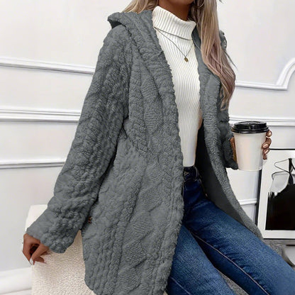 Abril - Chaqueta con capucha y botones