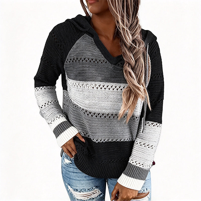 Aurora - Sudadera de punto calado