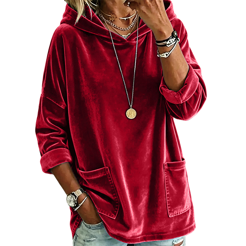 Vanesa - Sudadera de terciopelo