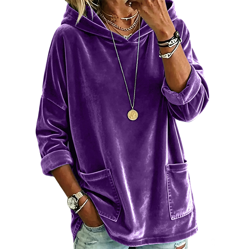 Vanesa - Sudadera de terciopelo