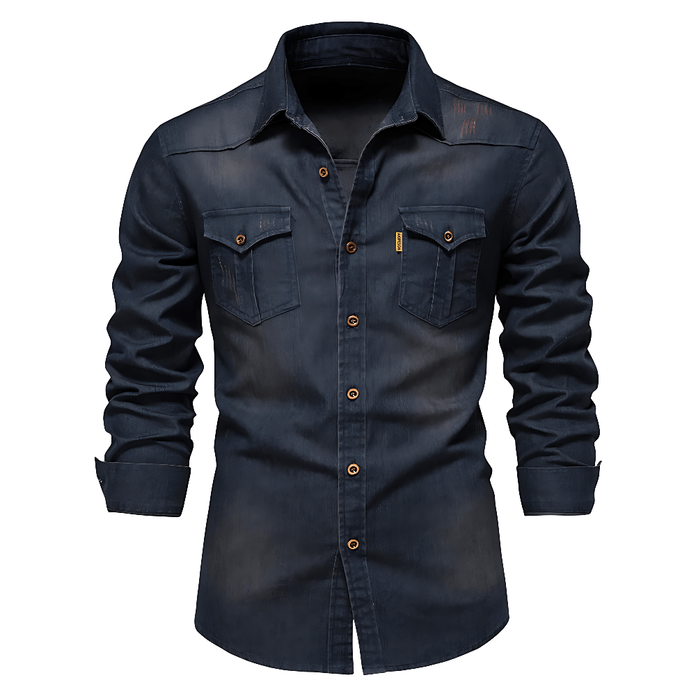 Lorenzo - Camisa de denim di Algodón